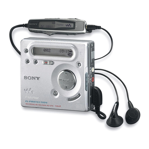 Sony Walkman MZ-G750DPC operating instructions