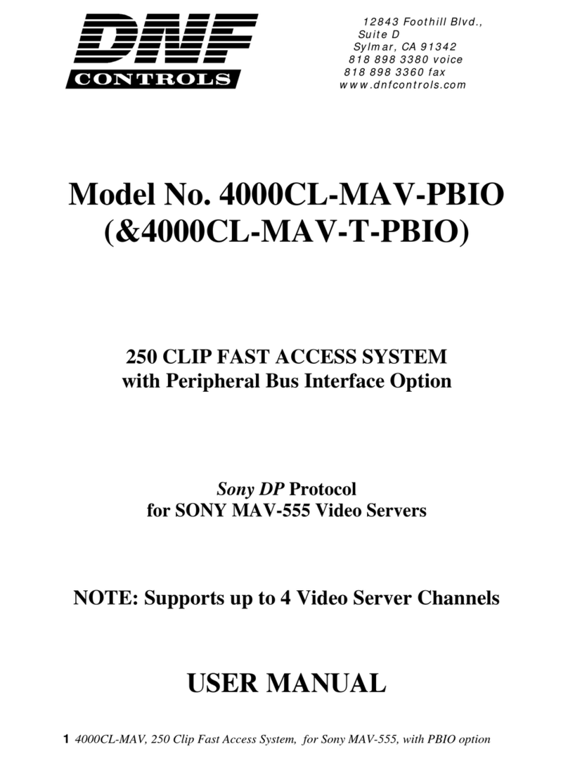 DNF Controls MAV-555 user manual