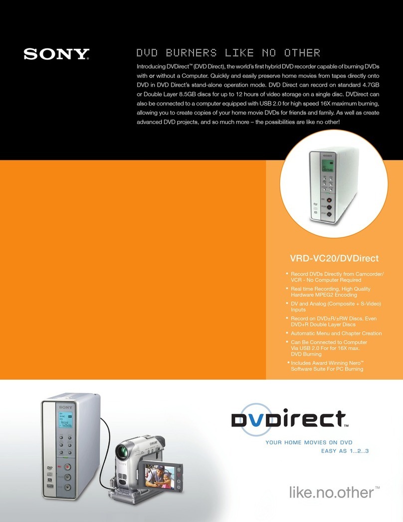 Sony VRD-VC20 User manual