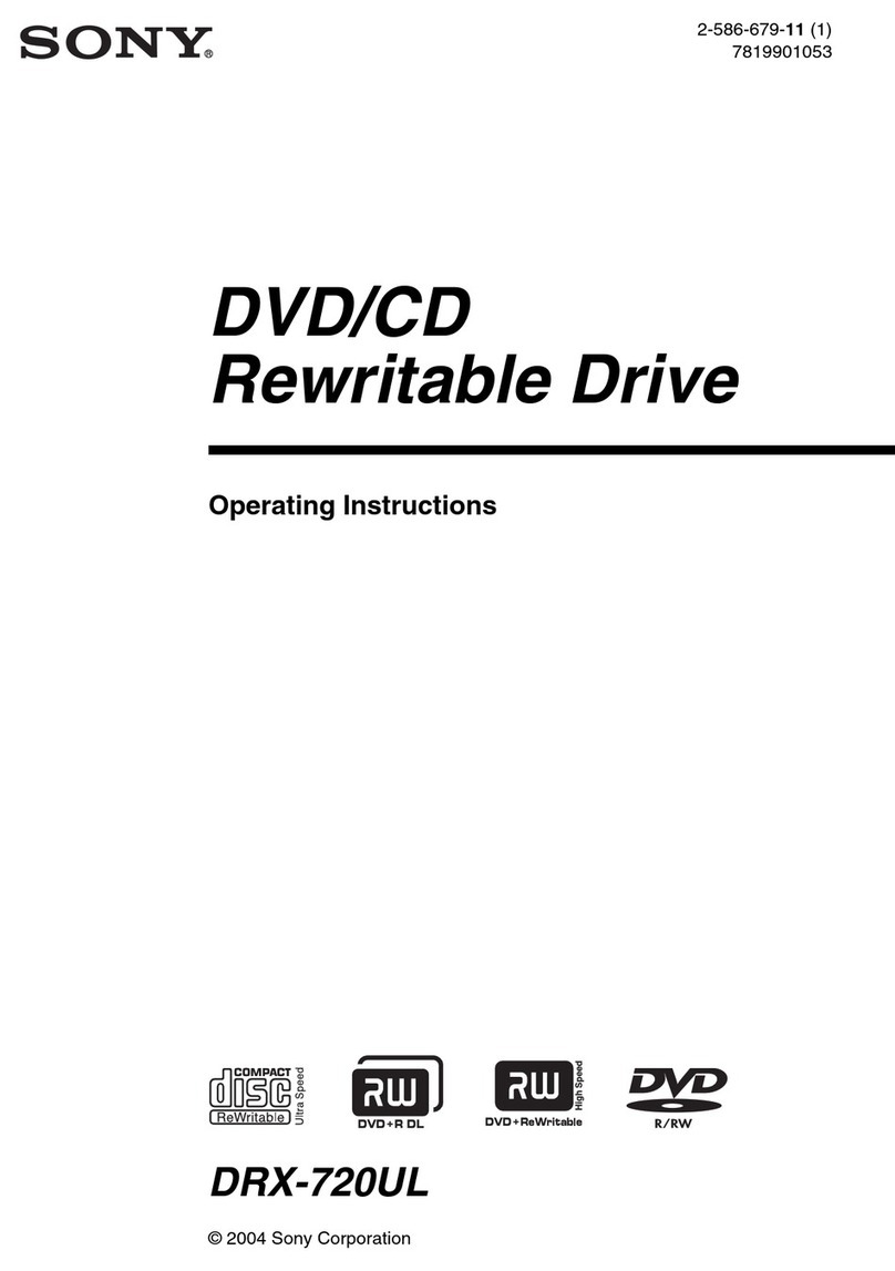 Sony DRX-720UL operating instructions