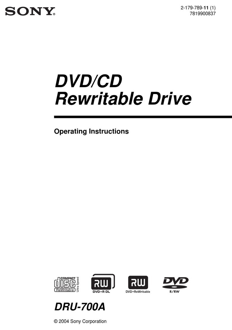 Sony DRU-700A operating instructions
