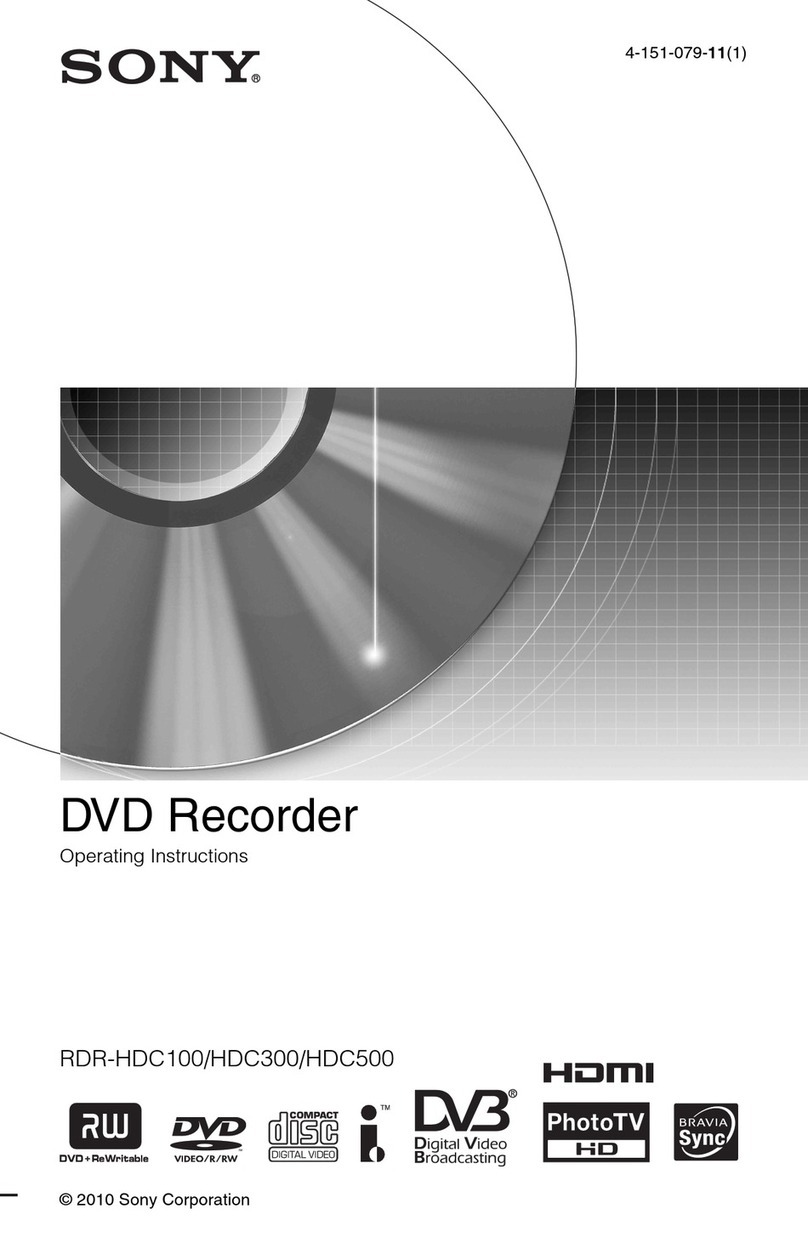 Sony 4-151-079-11(1) User manual