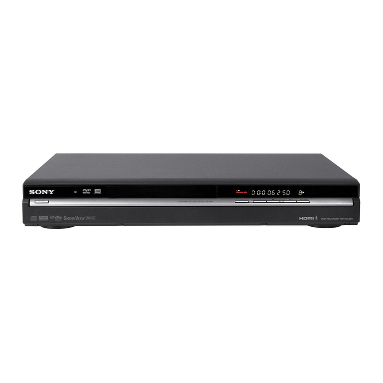 Sony RDR-GX350 operating instructions