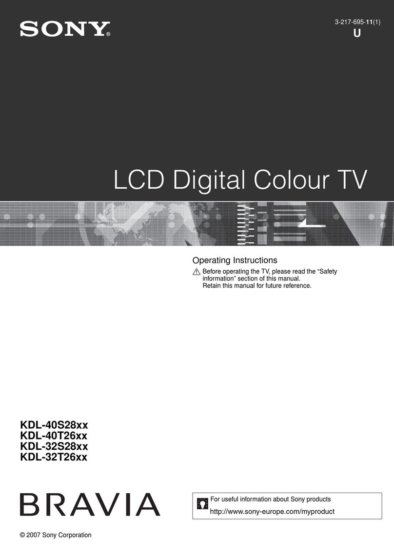 Sony Bravia KDL-32S28 Series User manual