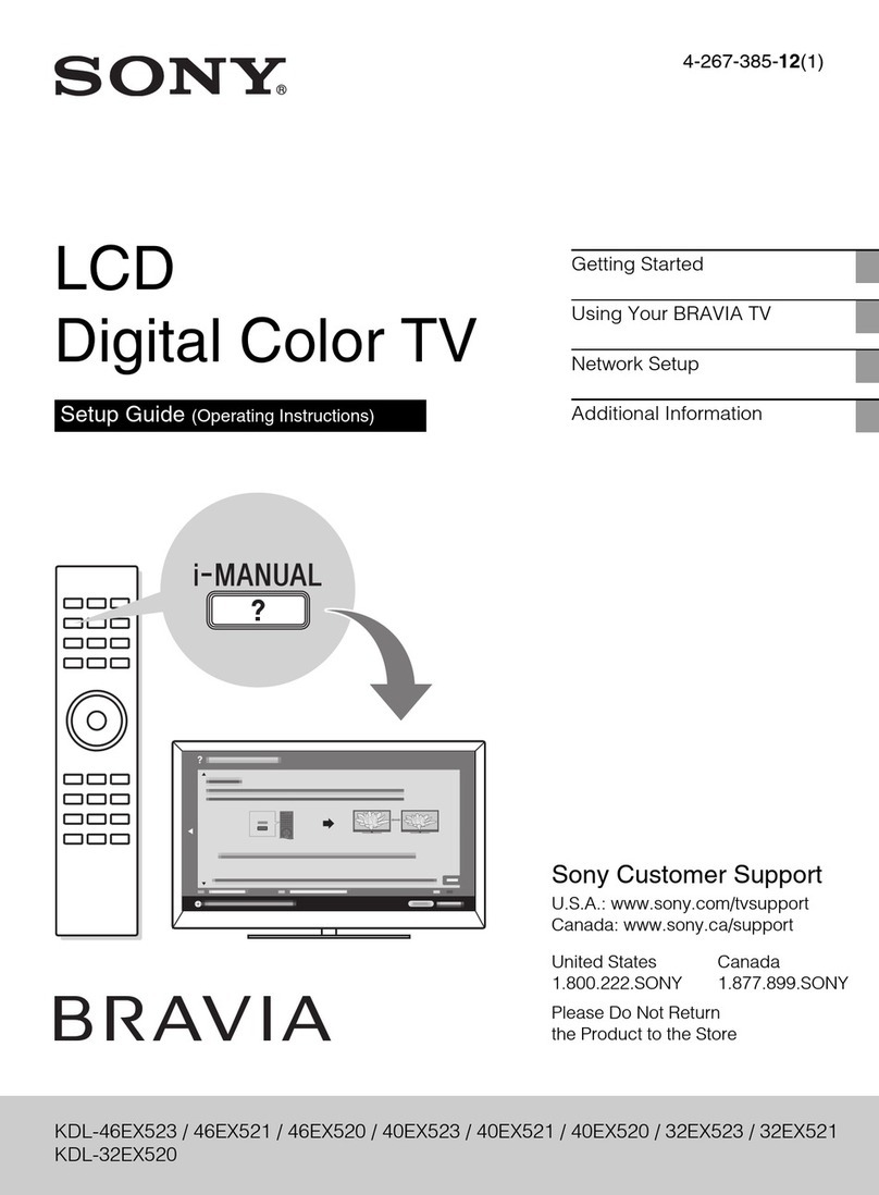 Sony BRAVIA KDL-32EX521 User manual