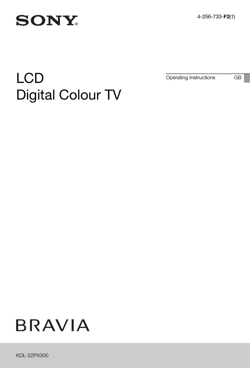 Sony BRAVIA 4-256-733-F2(1) User manual