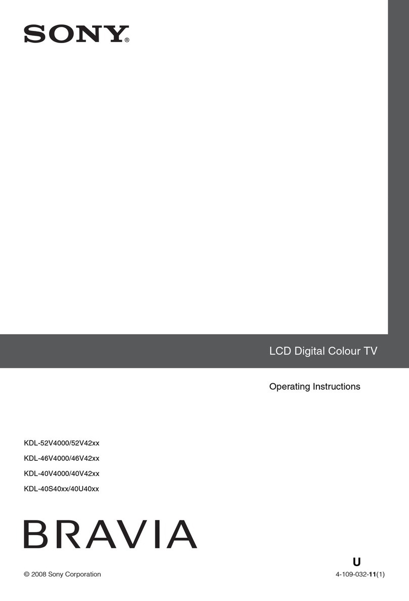 Sony BRAVIA 4-109-032-11(1) User manual