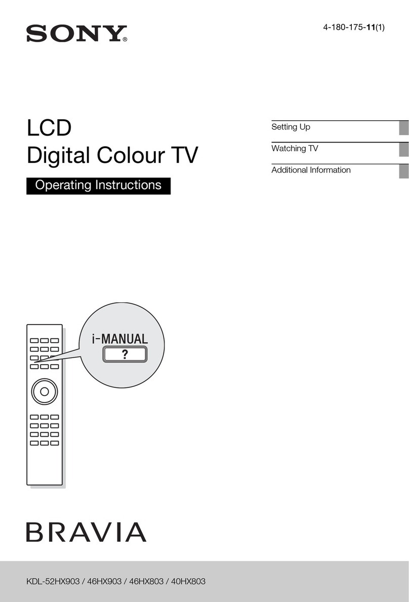 Sony BRAVIA 4-180-175-11(1) User manual
