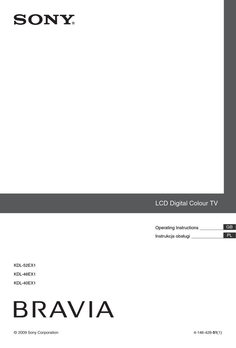 Sony BRAVIA 4-146-428-51(1) operating instructions