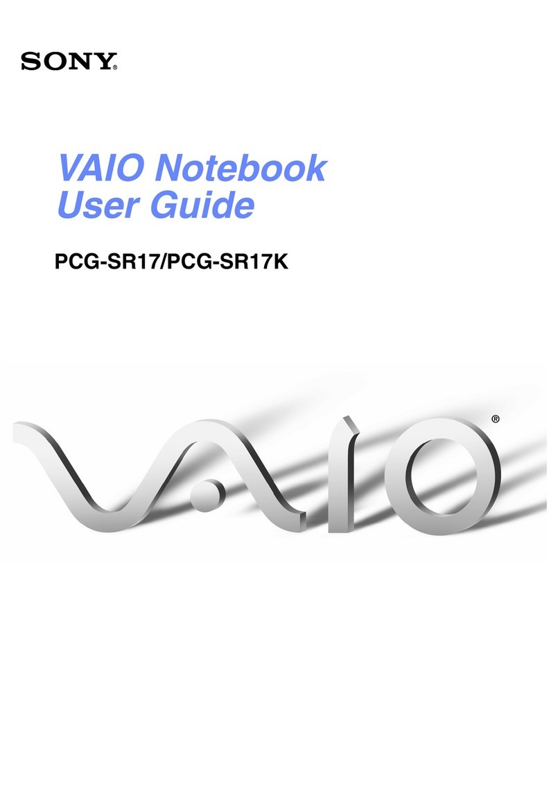 Sony VAIO PCG-SR17 user guide