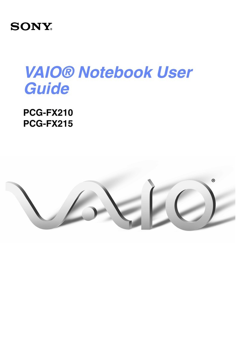 Sony VAIO PCG-FX210 user guide
