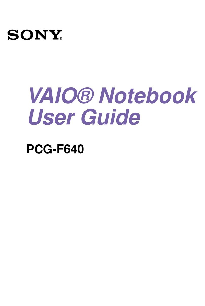 Sony VAIO PCG-F640 user guide