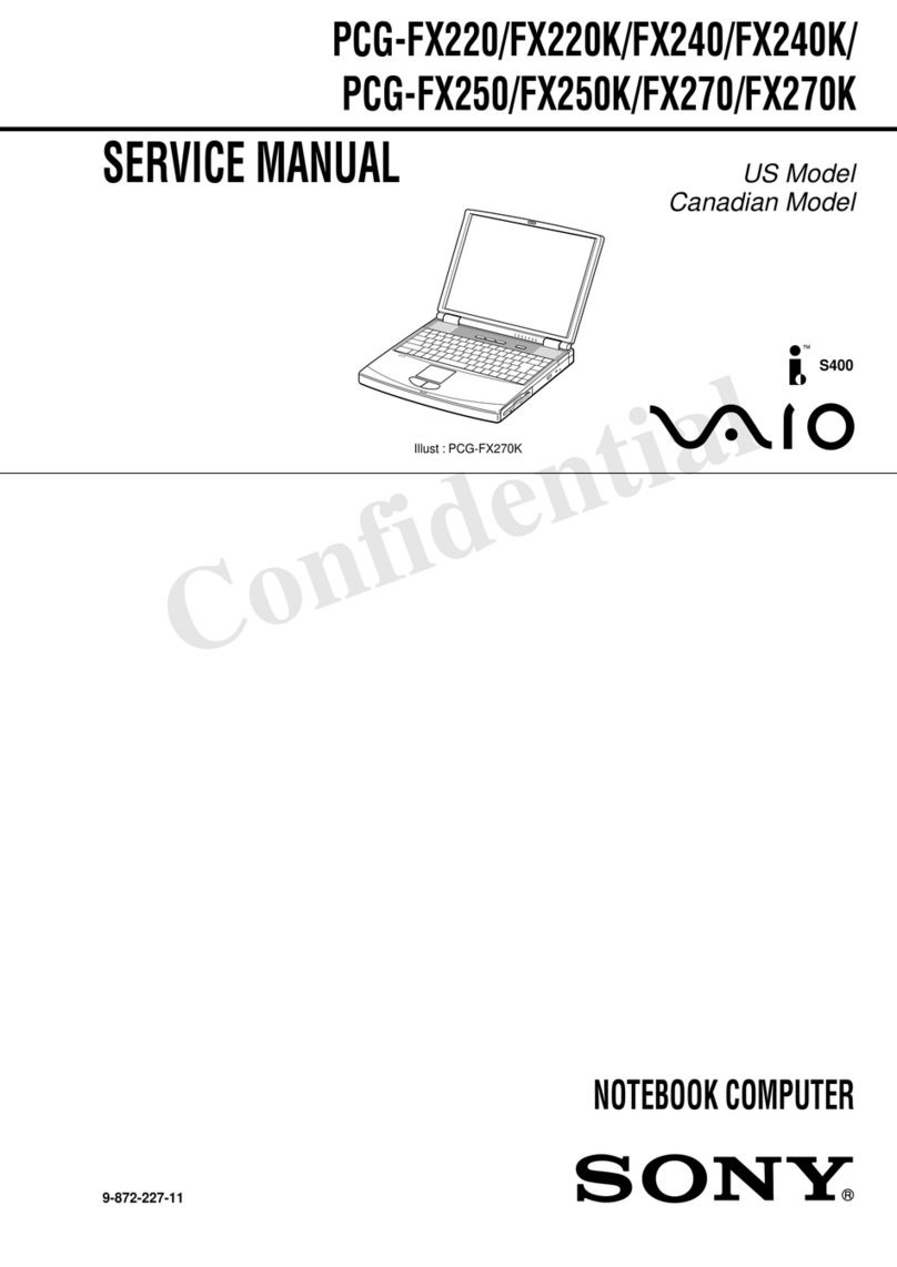 Sony VAIO PCG-FX220 Service manual