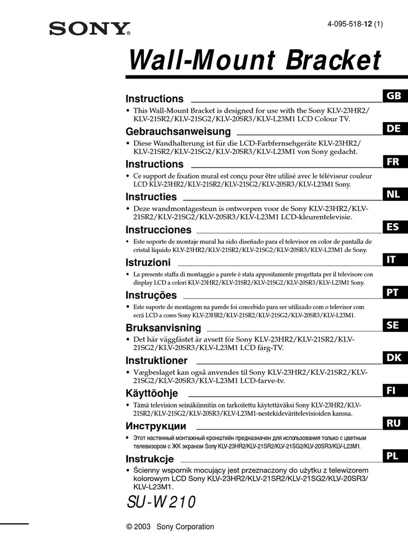 Sony SU-W210 instructions