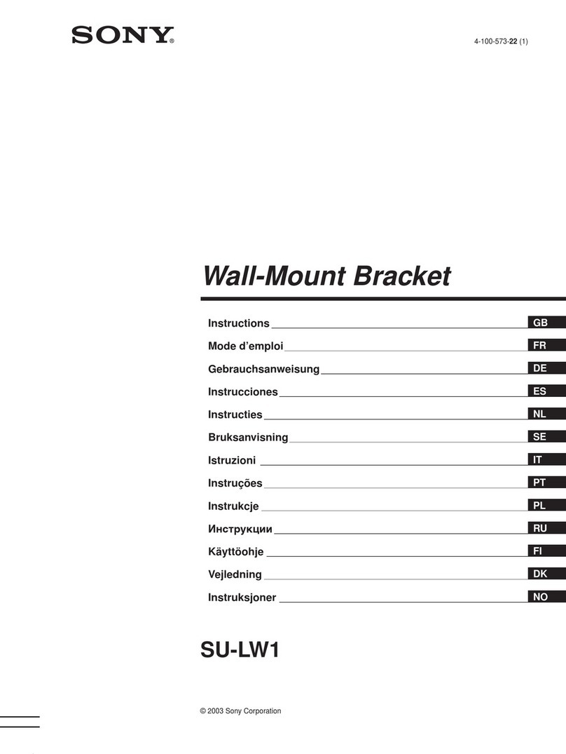 Sony SU-LW1 Instructions (SU-LW1 Wall-Mount... instructions
