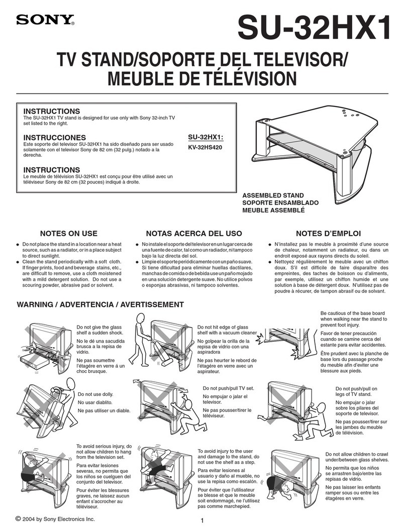 Sony SU-32HX1 instructions Sony SU-32HX1 instructions