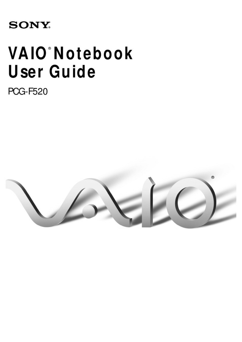 Sony VAIO PCG-F520 user guide