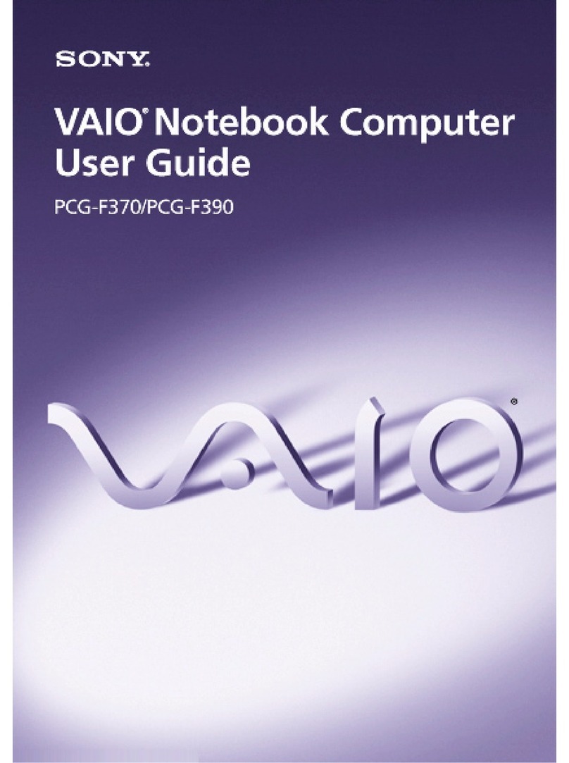 Sony VAIO PCG-F370 user guide