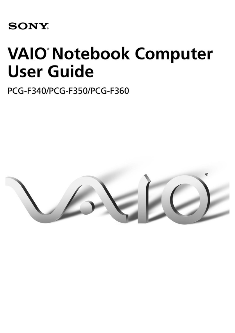 Sony Vaio PCG-F340 user guide