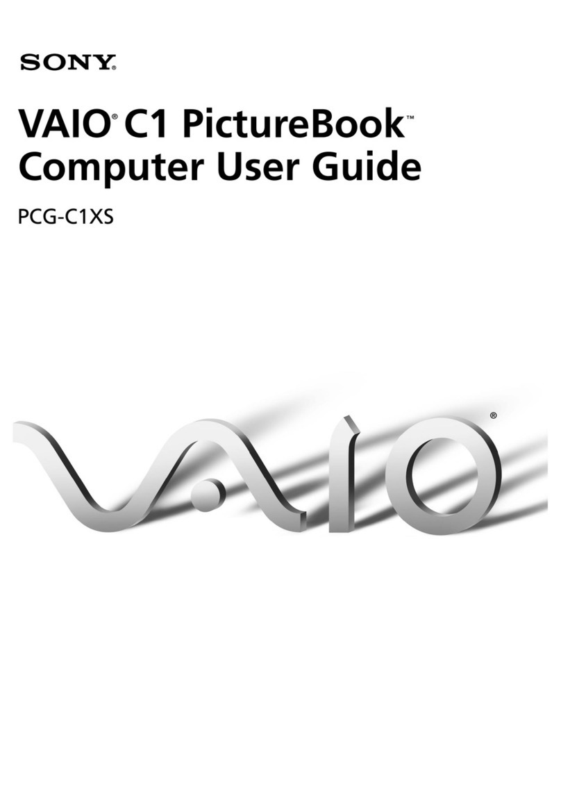 Sony VAIO PCG-C1XS User manual