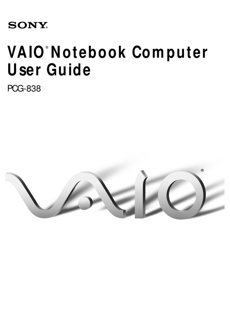 Sony VAIO PCG-838 User manual
