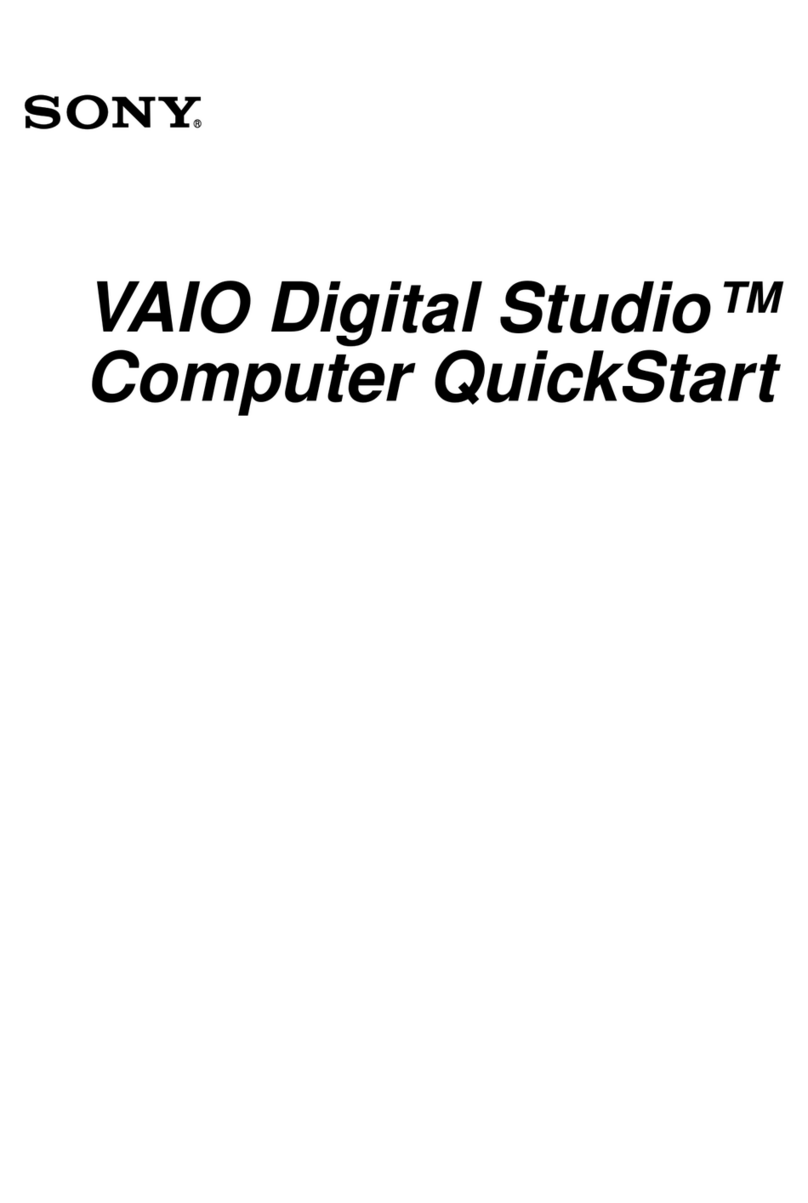 Sony VAIO Countertop Computer User manual