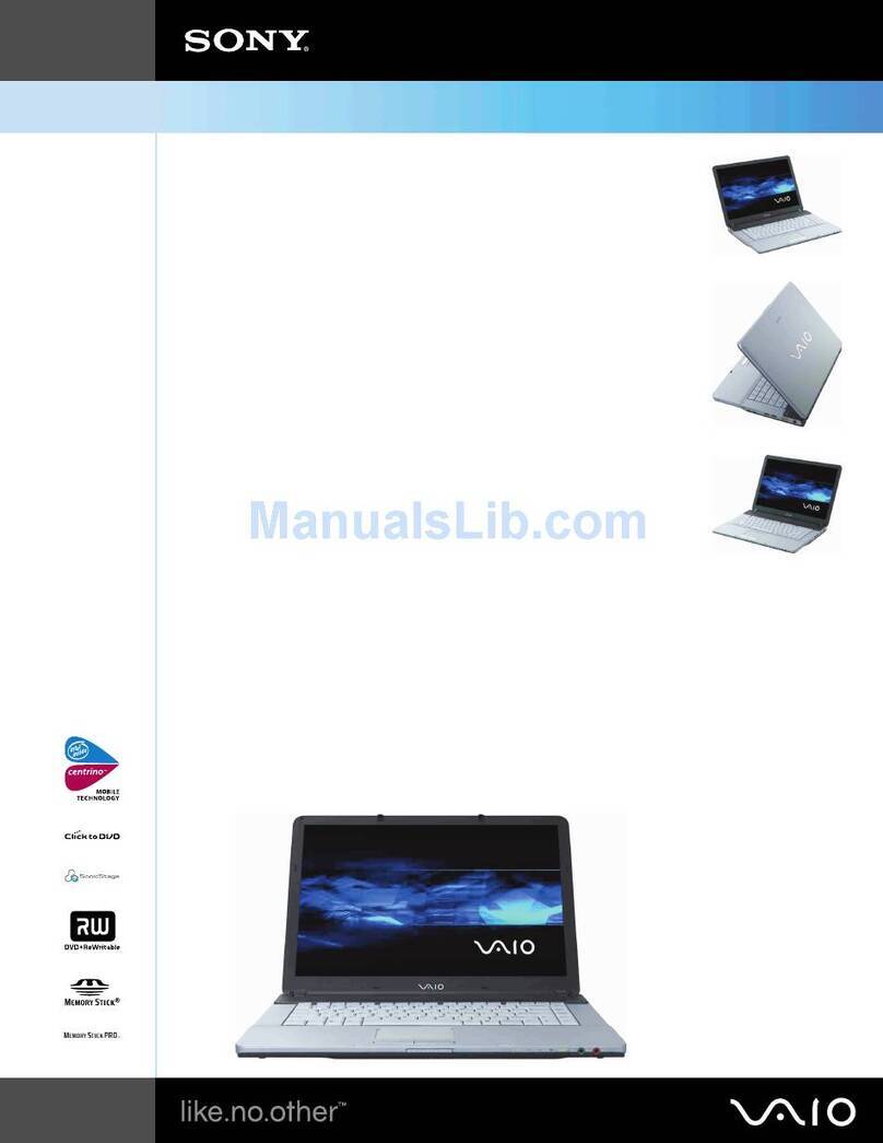 Sony VAIO VGN-FS940 User manual