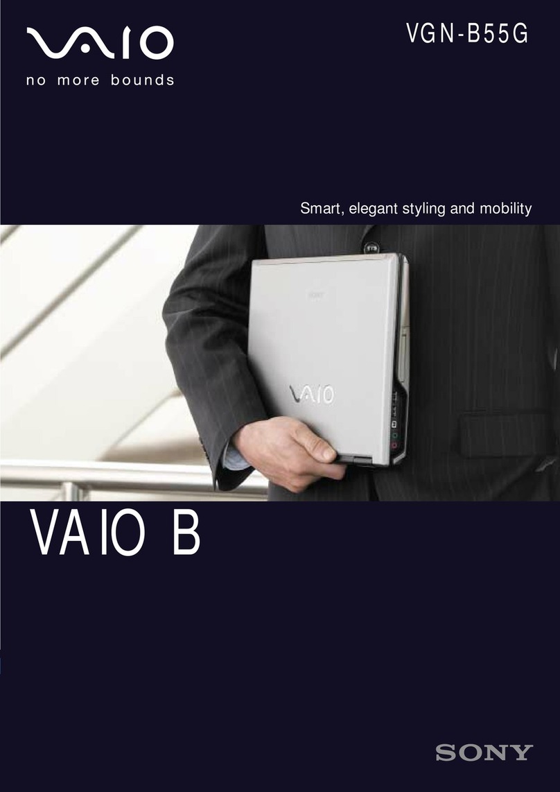 Sony VAIO VGN-B55G Brochure & specs