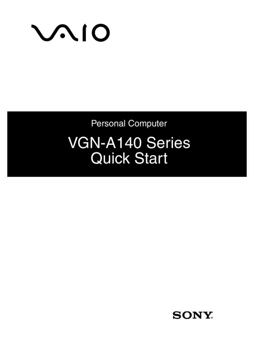 Sony VAIO VGN-A140 Series quick start