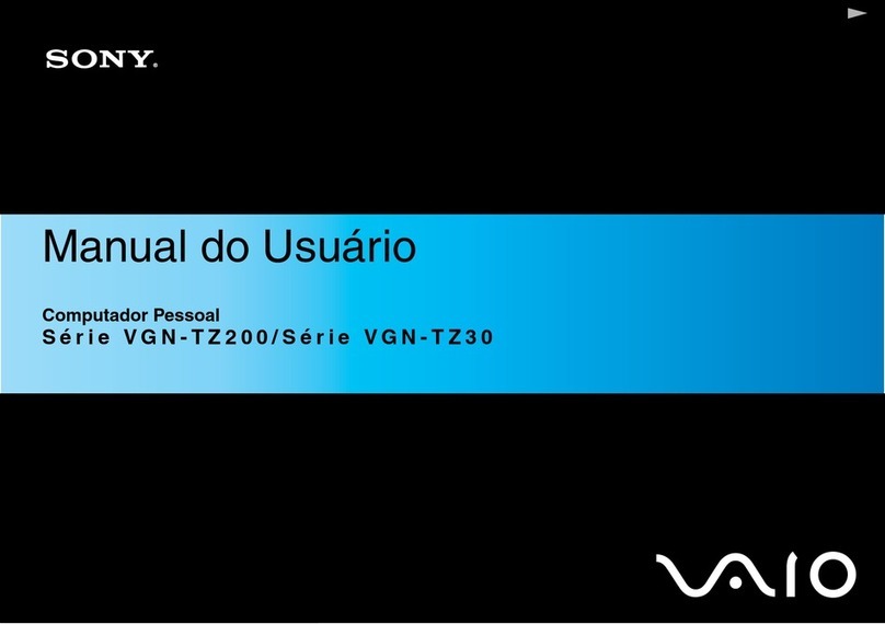 Sony VAIO VGN-TZ200 Series user manual Sony VAIO VGN-TZ200 Series user manual
