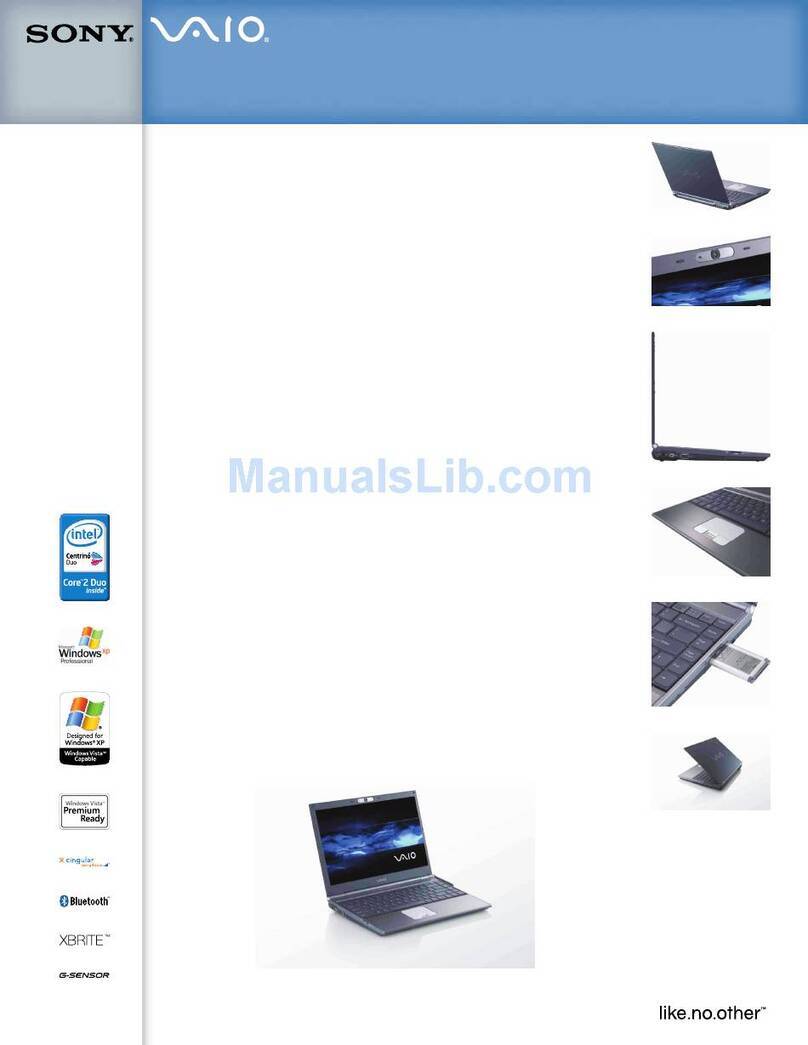 Sony VAIO VGN-SZ370P/C User manual
