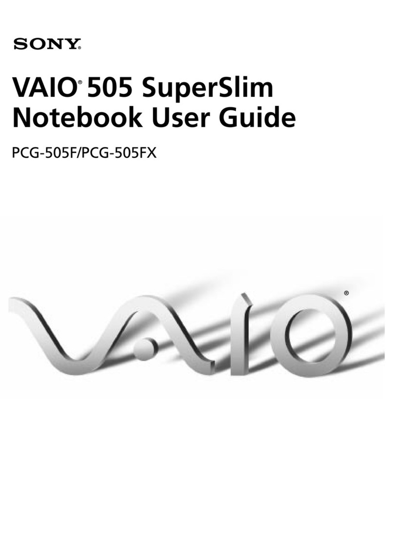 Sony VAIO PCG-505F user guide