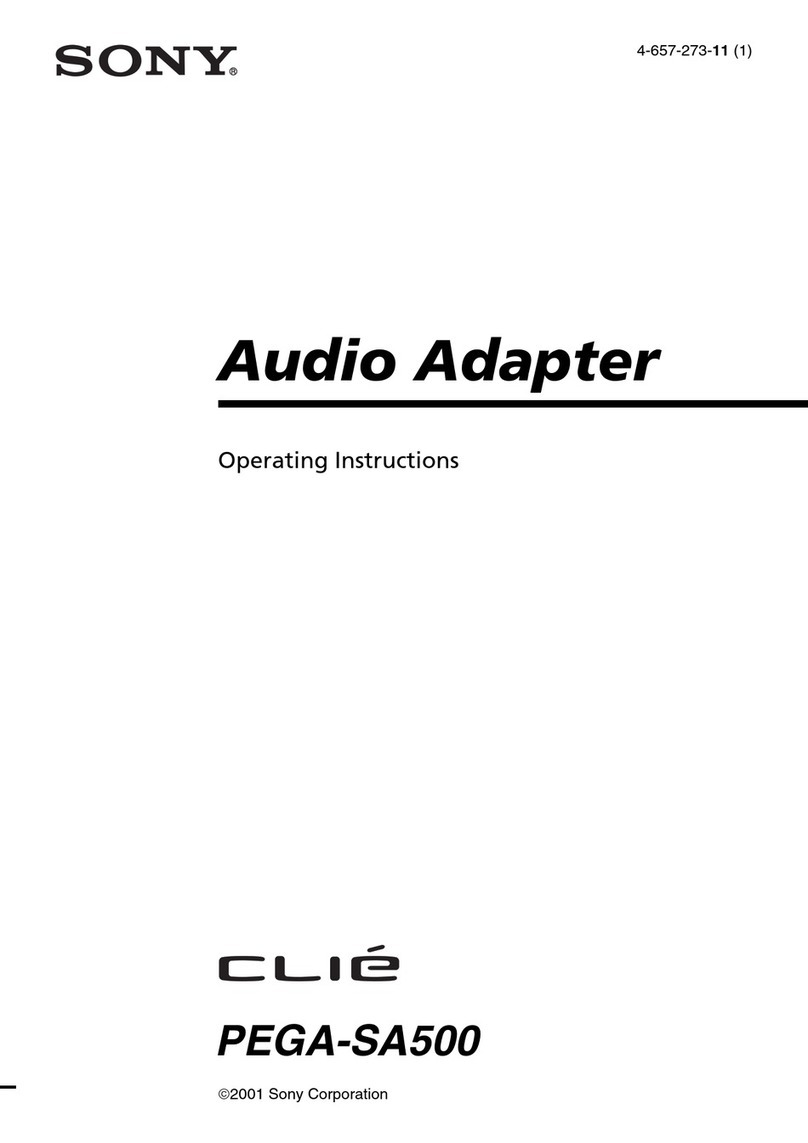 Sony PEGA SA500 User manual