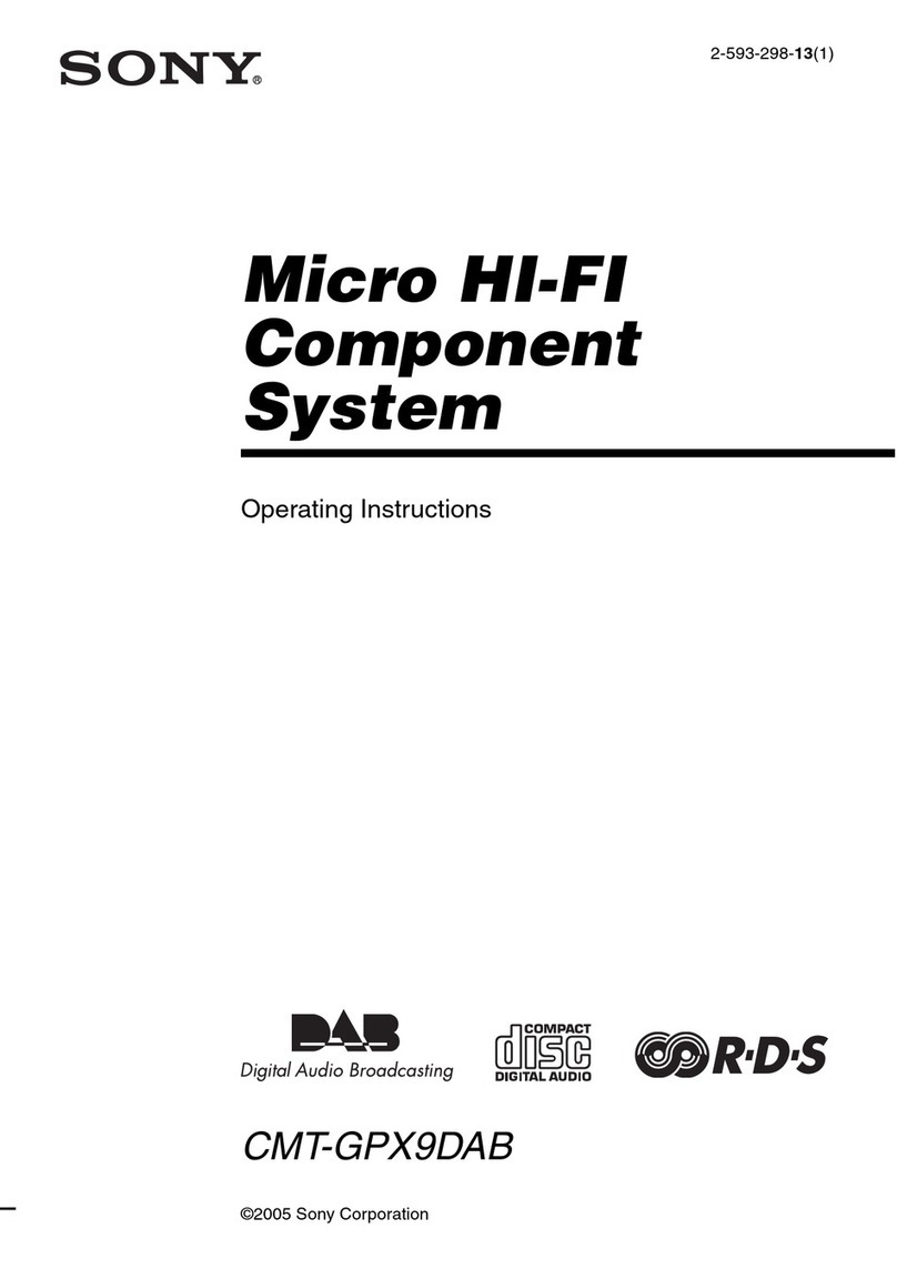 Sony CMT-GPX9DAB operating instructions