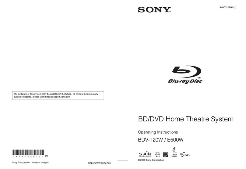 Sony 4-147-228-12(1) operating instructions