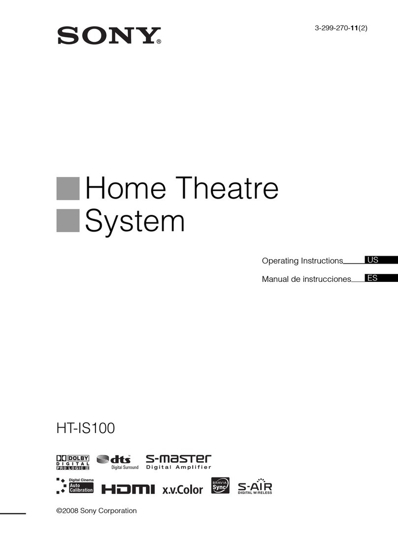 Sony HT-IS100 Operating instructions manual