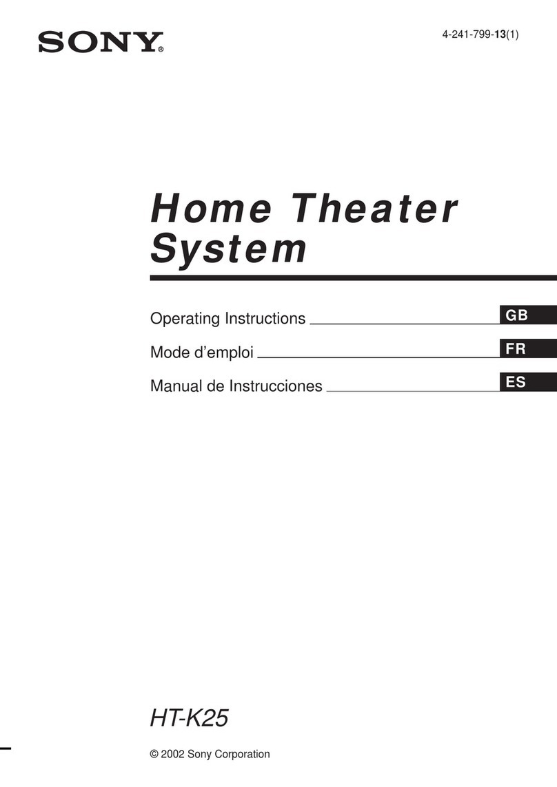 Sony HT-K25 User manual
