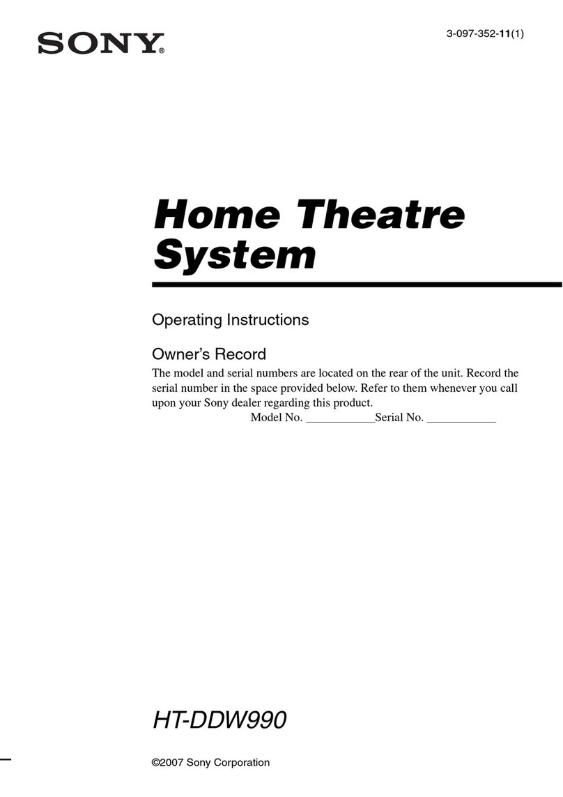Sony HT-DDW990 User manual