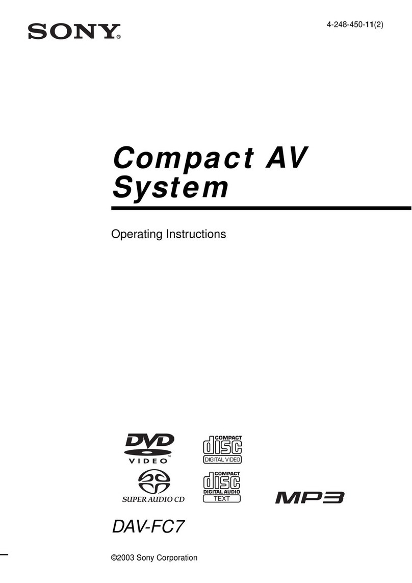 Sony DAV-FC7 - Dvd Dream System User manual