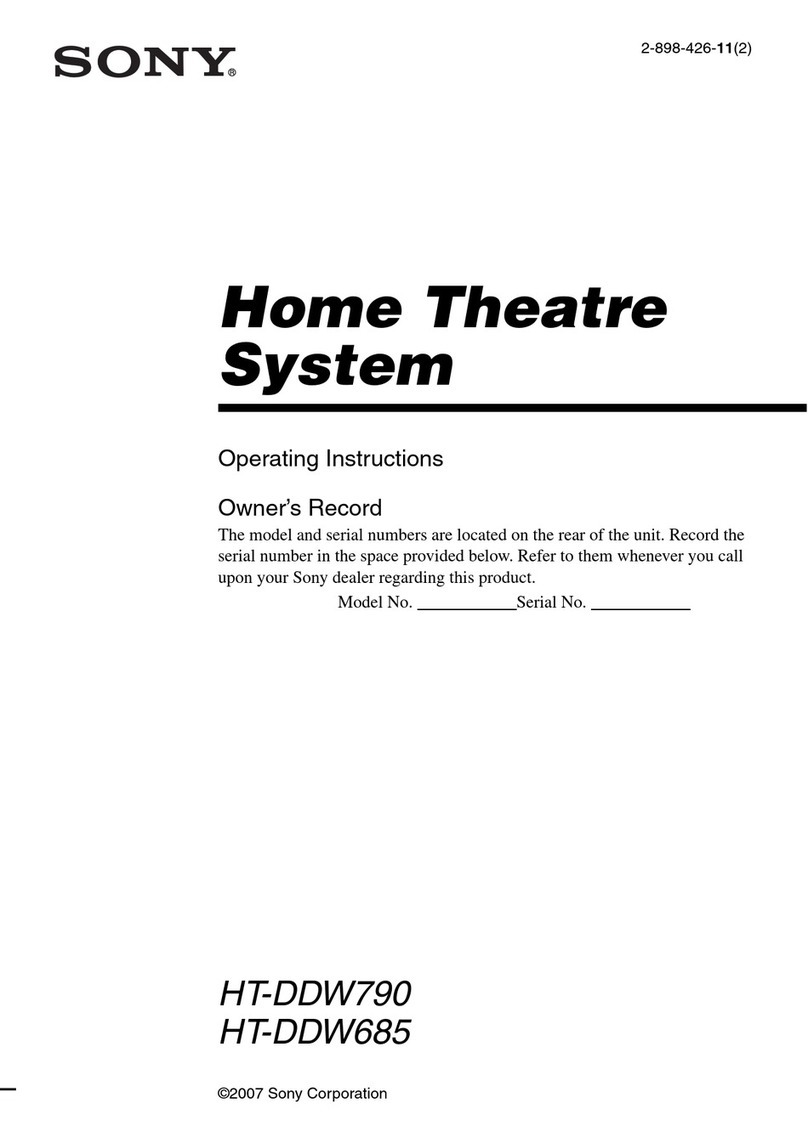 Sony HT-DDW685 operating instructions