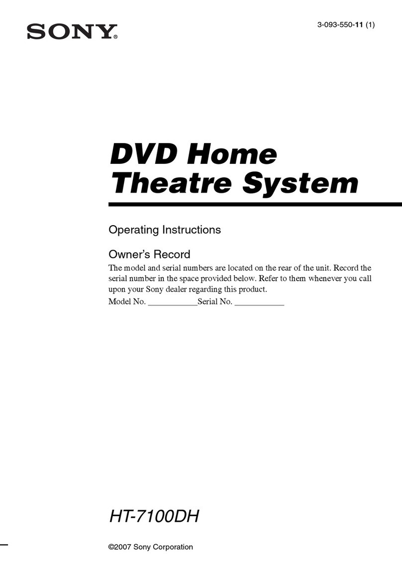 Sony HT-7100DH operating instructions