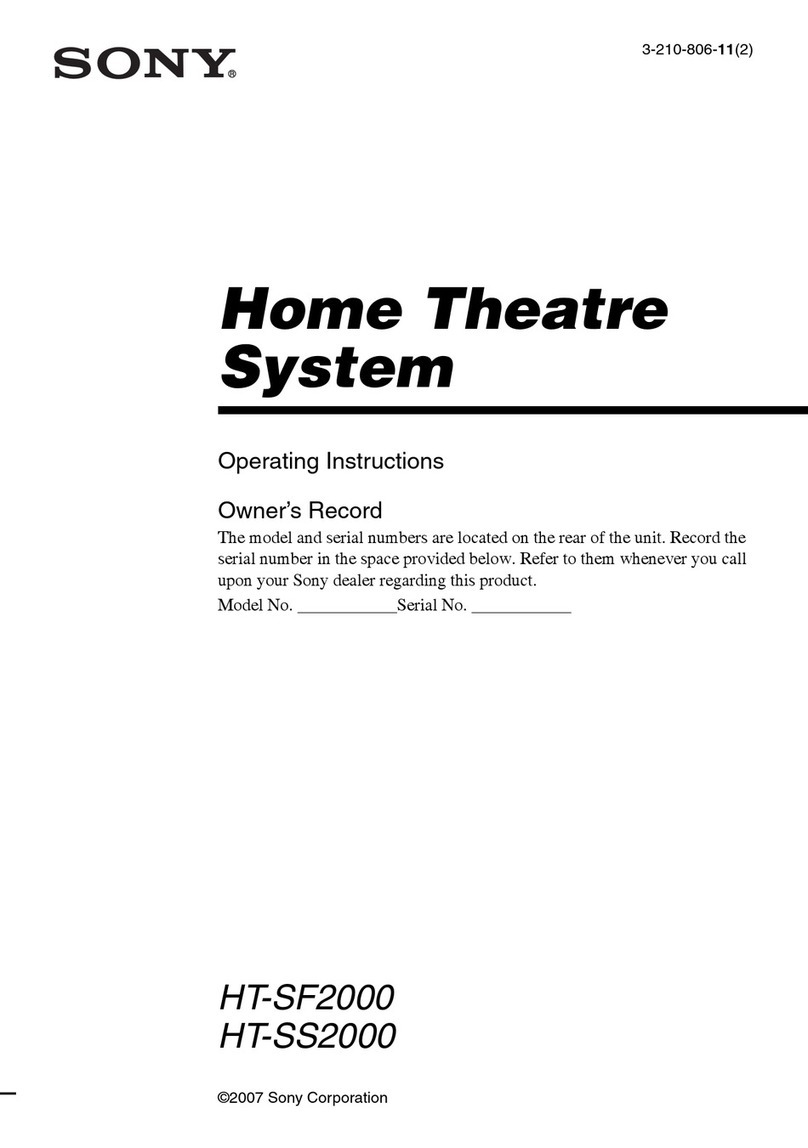 Sony HT-SF2000 User manual