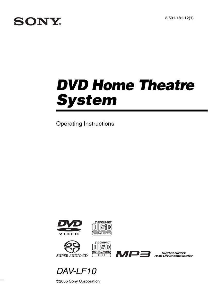Sony DAV-LF10 - DVD Dream System Platinum Home... User manual