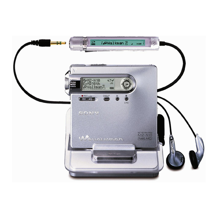 Sony Net MD Walkman MZ-N10 User manual