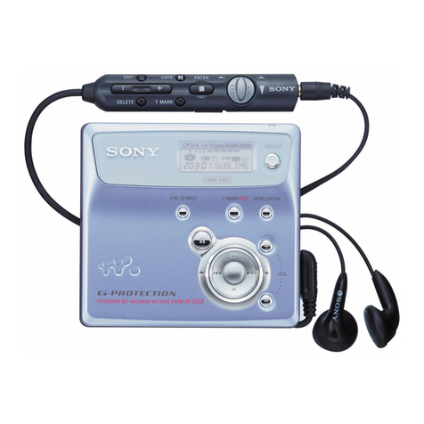 Sony Net MD Walkman MZ-N505 User manual
