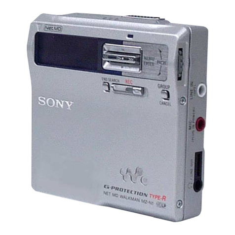 Sony Net MD Walkman MZ-N1 User manual