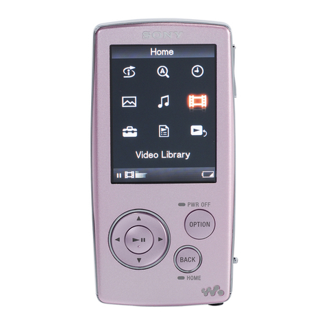 Sony Walkman NW-A805 User manual Sony Walkman NW-A805 User manual