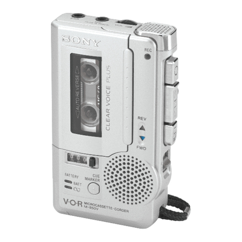 Sony Pressman M-850V User manual