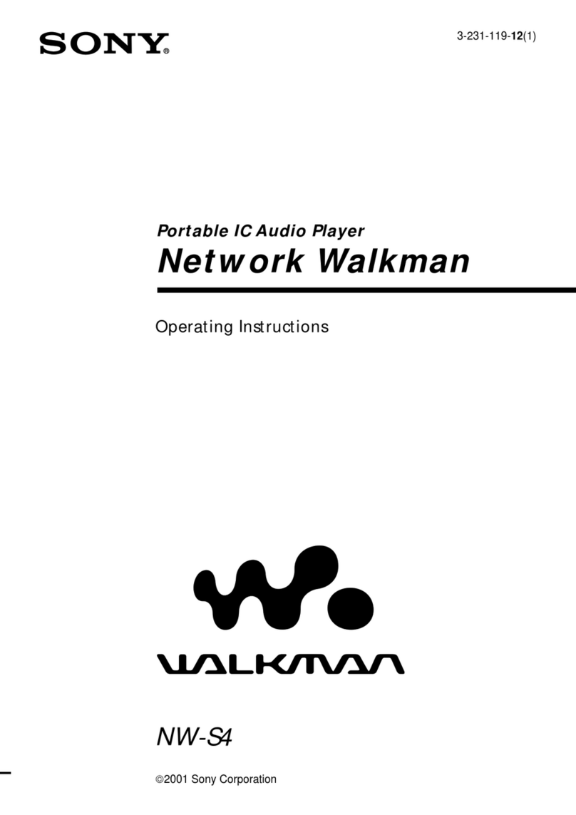 Sony NW-S4 - Network Walkman operating instructions