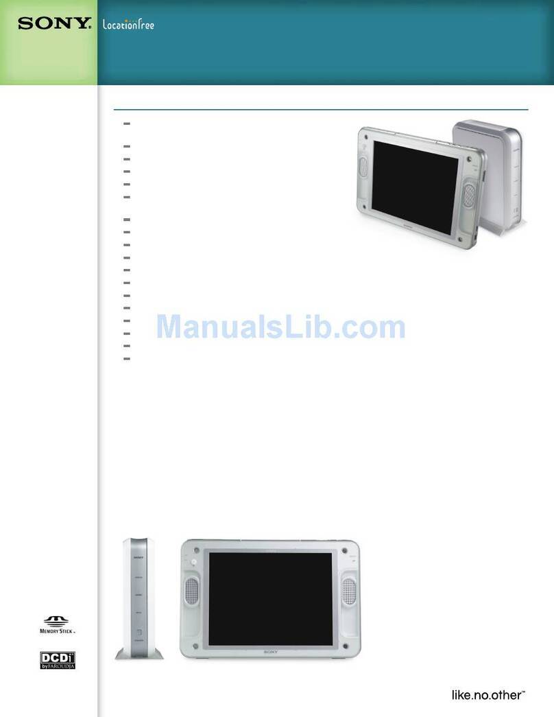 Sony LF-X1, LF-X5 User manual